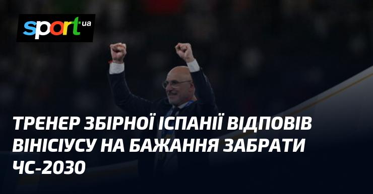 Головний тренер збірної Іспанії висловився щодо намірів Вінісіуса щодо проведення чемпіонату світу 2030 року.