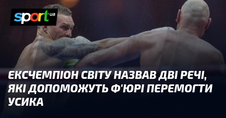 Екс-чемпіон світу озвучив два фактори, які можуть сприяти перемозі Ф'юрі над Усиком.