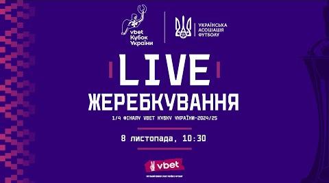 Жеребкування четвертьфіналу Кубка України: пряма трансляція онлайн